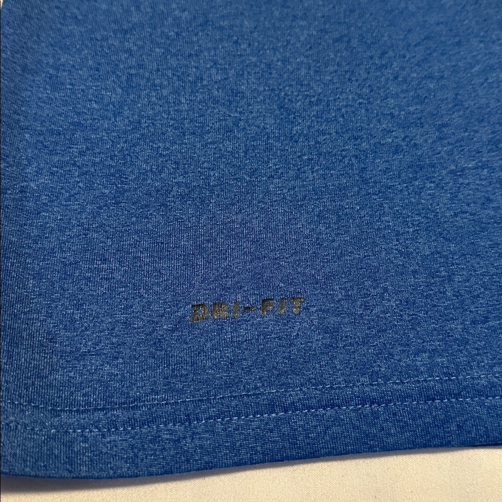 Nike Dri Fit Short Sleeve Blue Tee - Picture 3 of 5